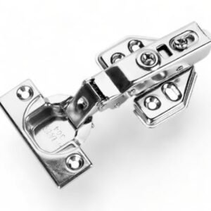 Professional technician repairing kitchen cabinet hinge in Dubai