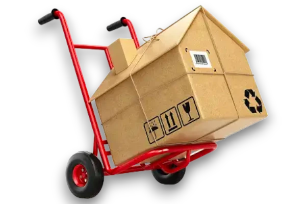 Professional mover carefully wrapping an antique dresser for single-item moving service in Dubai by Justcare.tech